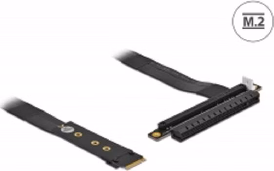 Delock Adaptér M.2 klíč M na PCIe x16 NVMe s kabelem délky 20 cm
