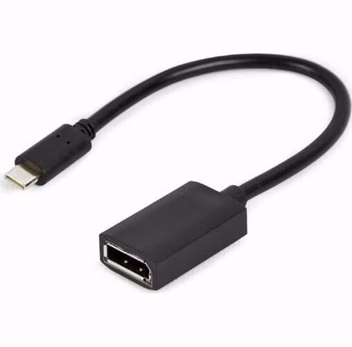 Gembird adaptér USB-C (M) na DisplayPort (F), 4K, 0.15m kábel, čierny