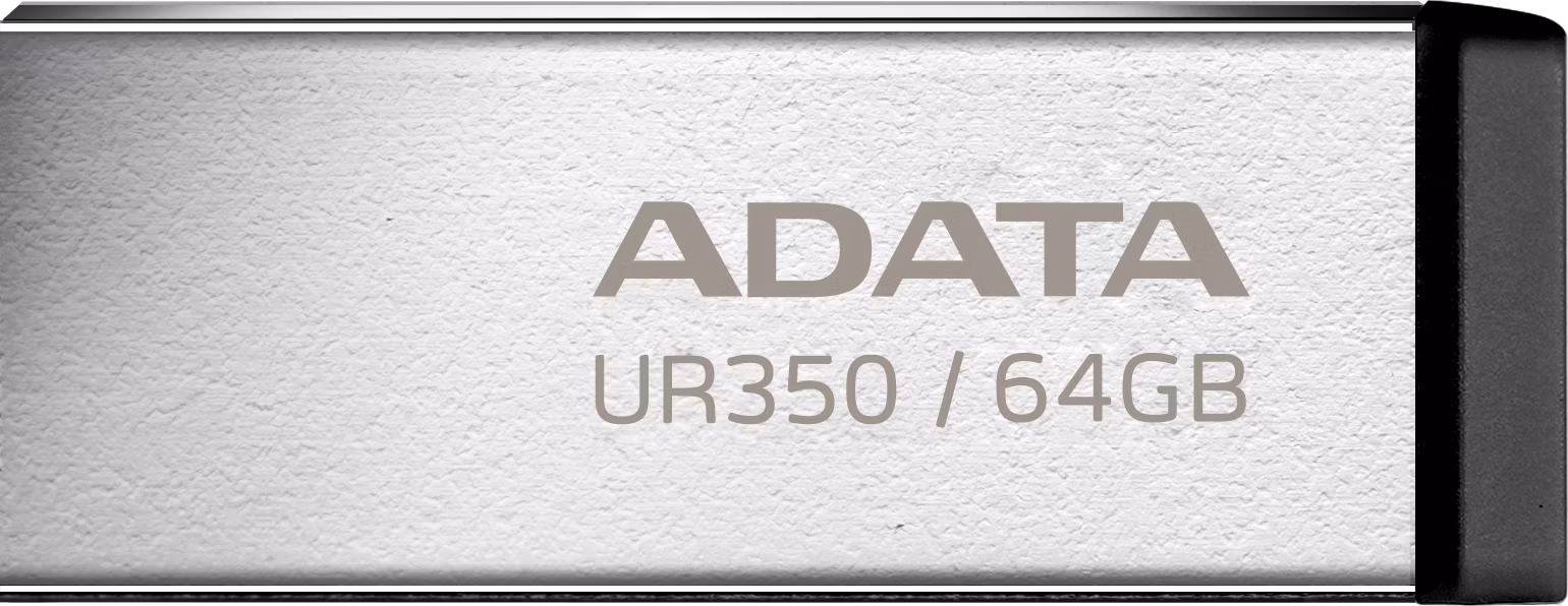 ADATA UR350/64GB/USB 3.2/USB-A/Čierna