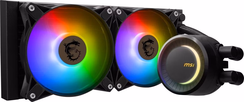 MSI vodní chladič CPU MAG CORELIQUID E240/ 2x 120mm ARGB fan/ podpora LGA1700
