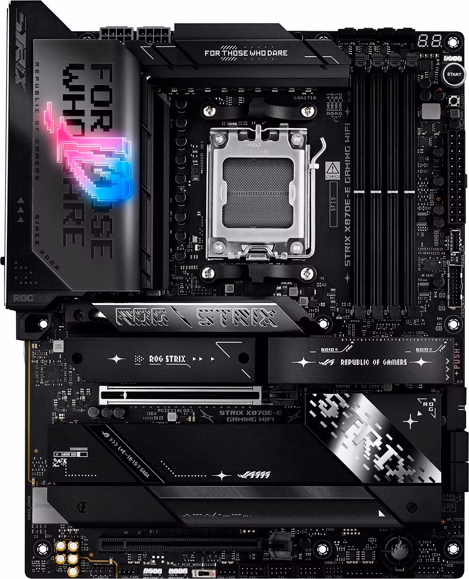 ASUS ROG STRIX X870E-E GAMING WIFI / X870E / AM5 / 4x DDR5 / HDMI / M.2 / USB4 / WIFI / ATX