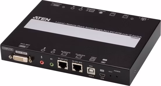 ATEN 1-Local/Remote Share Access Single Port DVI KVM over IP Switch