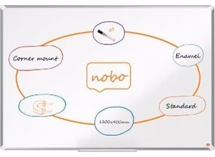 Nobo smaltovaná magnetická tabule Premium Plus 1200 x 900 mm