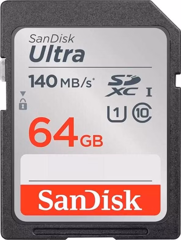 SanDisk Ultra/SDXC/64GB/140MBps/UHS-I U1 / Class 10/Černá