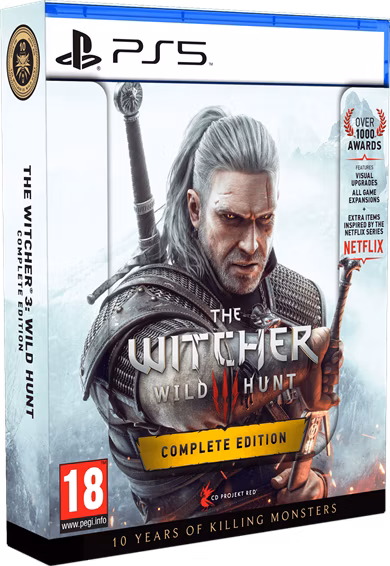PS5 - The Witcher 3: The Wild Hunt - Complete Edition + 10th Anniversary Steelbook