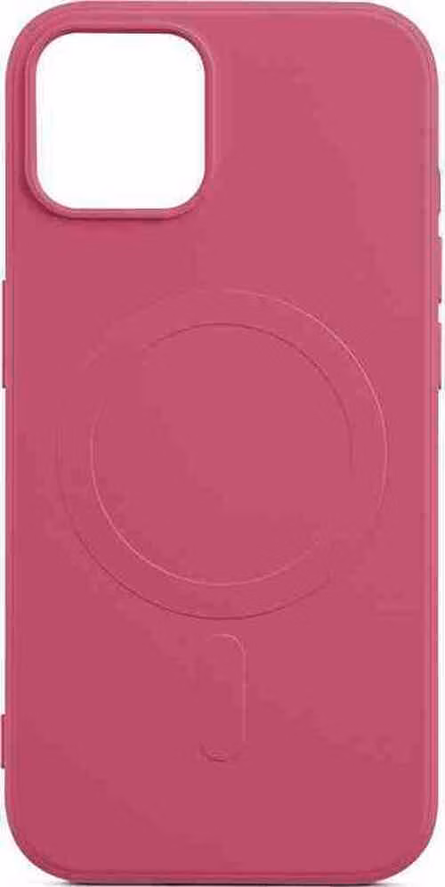 Aiino - Alma Recycled case with magnet for iPhone 15 Plus - Cherry
