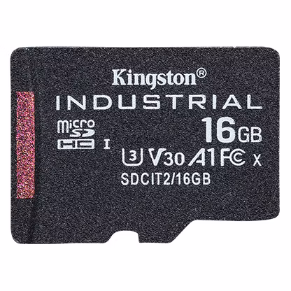 16 GB . microSDHC karta Kingston Industrial C10 A1 pSLC Card, bez adaptéra