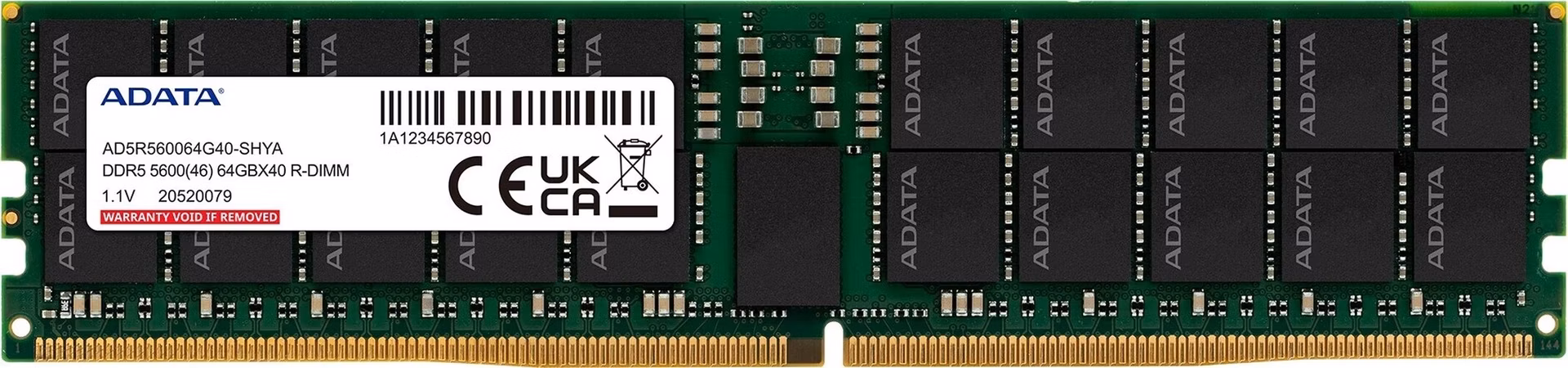 64GB DDR5-5600MHz ADATA R-DIMM CL46 ECC Reg