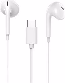 Canyon SEP-6, slúchadlá do uší, integrované ovládanie, Hi-Fi kvalita, USB-C kábel 1.2m, biele