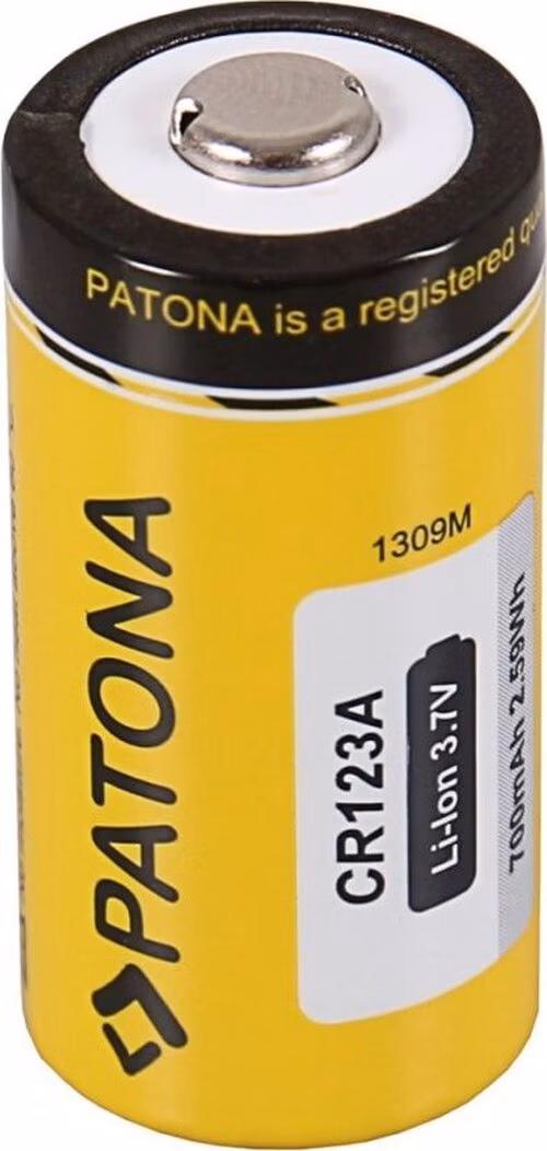 PATONA nabíjecí baterie CR123A/16340 700mAh Li-Ion 3,7V, 1ks v balení
