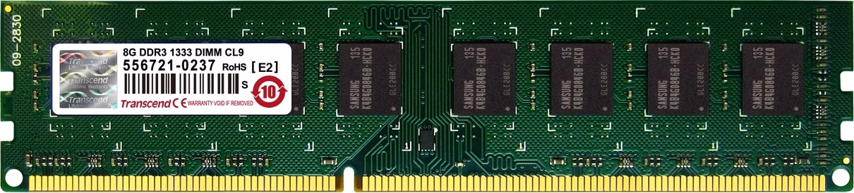 Transcend Transcend 8GB 240pin 512Mx8 DDR3-1333 CL9