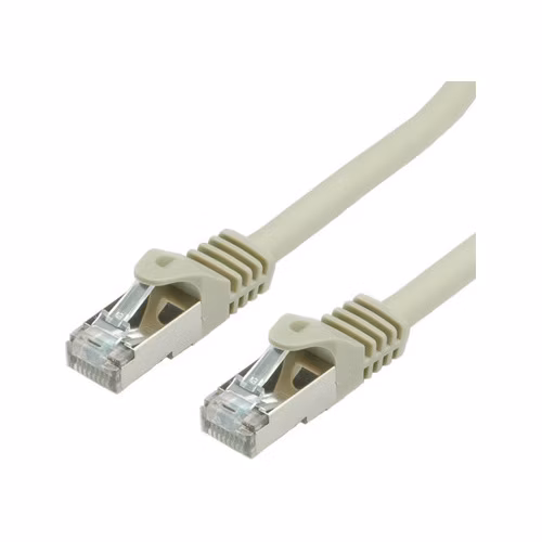 S/FTP (PiMF) Patchkábel LSOH Cat7, sivý, 0,5m