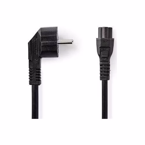 Nedis CEGB10100BK20 - Napájecí Kabel | Úhlová zástrčka Schuko - IEC-320-C5 | 2 m | Černá barva