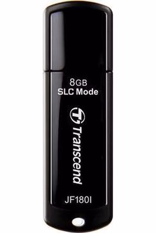 Transcend 8GB JetFlash 180I, USB 3.0 průmyslový flash disk (SLC mode), 155MB/s R, 135MB/s W, černá