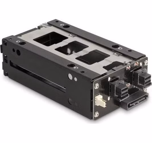 Delock Mobilní přihrádka s úzkou zásuvkou pro 2 x SSD NVMe U.2 rozměru 2.5”