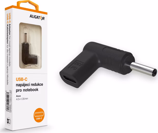 Aligator USB-C napájacia redukcia 4,0 x 1,35 mm pre notebooky Asus