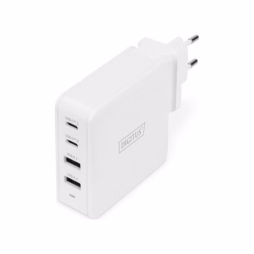 DIGITUS 4portový univerzální nabíjecí adaptér USB, USB-C / USB A, 100 W