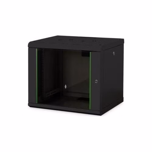 Digitus 9U skříň pro montáž na stěnu, Unique series 509x600x450 mm, barva černá (RAL 9005)