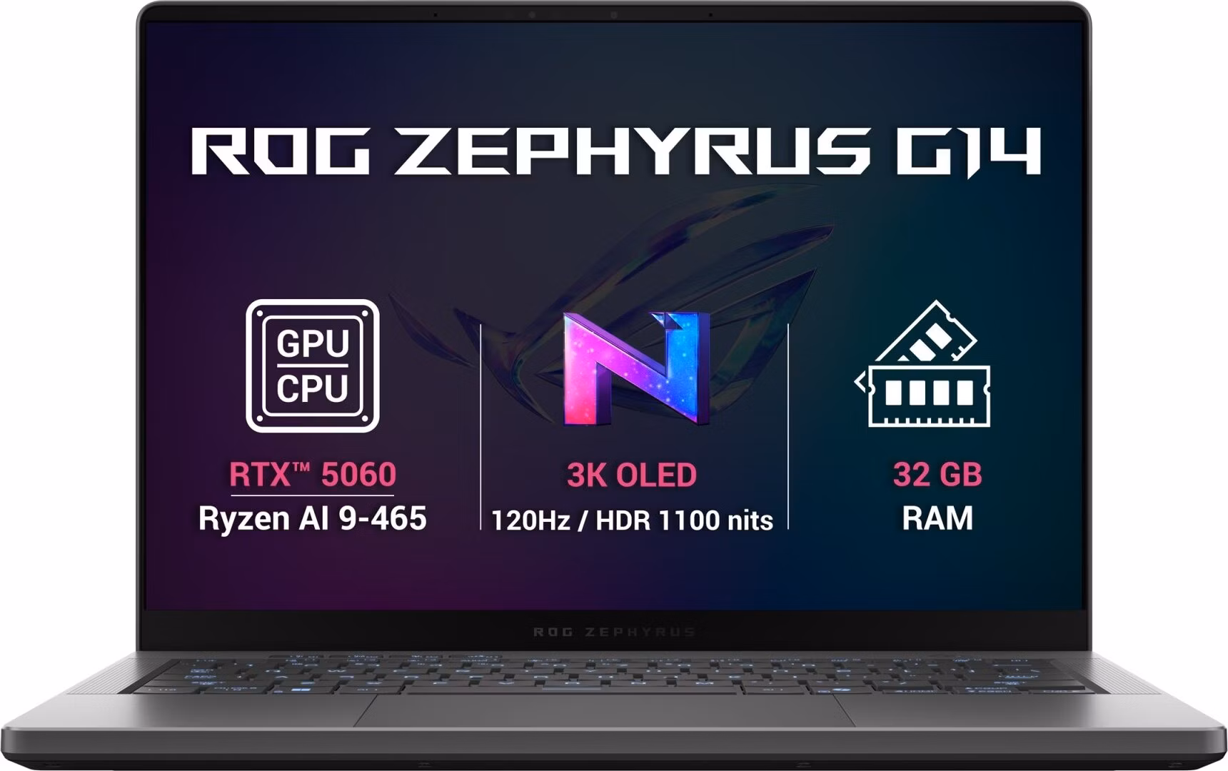 ASUS ROG Zephyrus G14/GA403GM-SY185WZ/AI9-465/14"/2880x1800/32GB/1TB/RTX 5060/W11H/Gray/2R