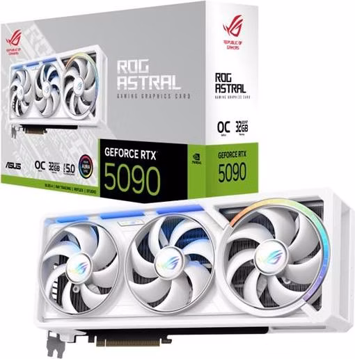 ASUS ROG ASTRAL RTX5090 WHITE OC GAMING 32GB/512-bit GDDR7 2xHDMI 3xDP
