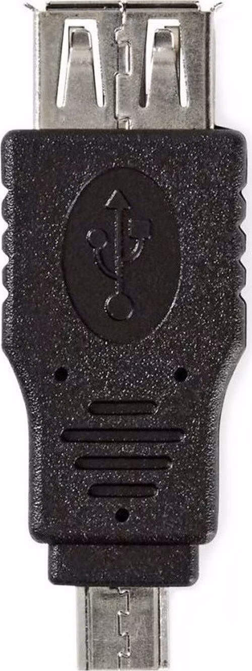NEDIS redukce USB 2.0/ zástrčka USB micro B - zásuvka USB A/ černý/ blistr