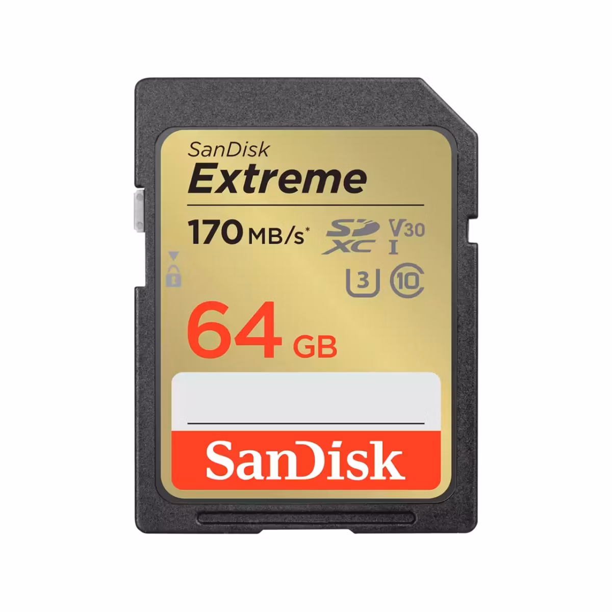 Karta SanDisk SDXC 64 GB Extreme (170 MB/s triedy 10, UHS-I U3 V30)