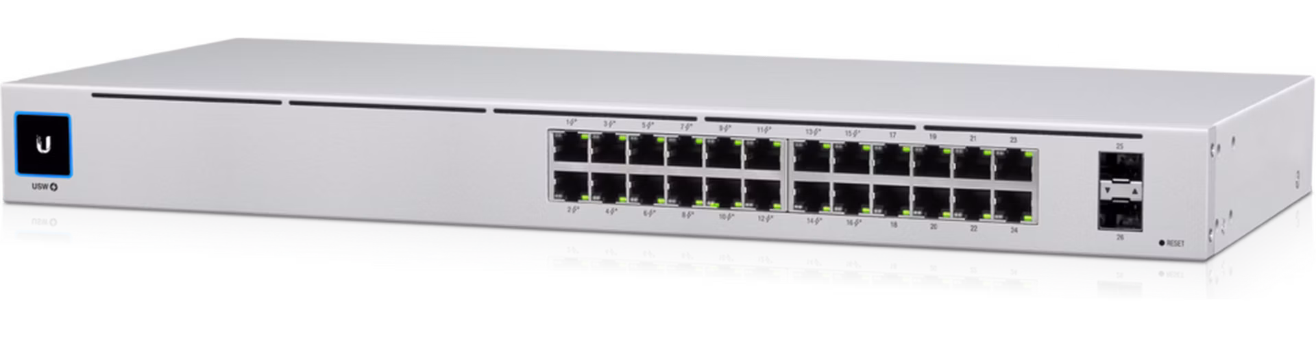 UBNT UniFi Switch USW-24-POE Gen2 [24xGigabit, 16x PoE out 120W, 802.3at/af, 2xSFP, 52Gbps]