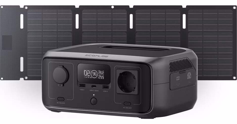 EcoFlow River 3 UPS + EcoFlow 45W solární panel (Typ-C) (Hard Bundle)