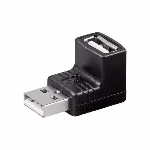 PremiumCord USB redukce A-A, Male/Female 90°