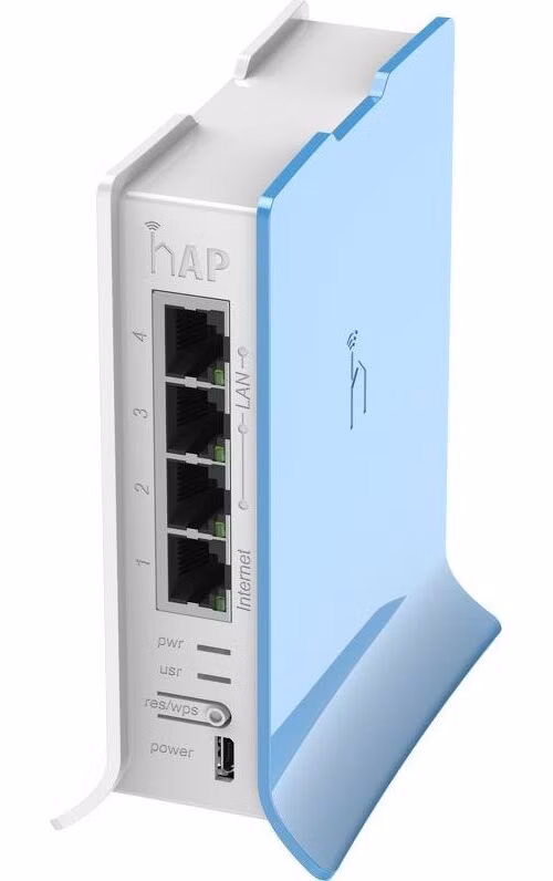 MIKROTIK RouterBOARD hAP 941-2nD-TC + L4 (650MHz; 32MB RAM, 4xLAN switch, 1x 2,4GHz plastic case, zdroj)