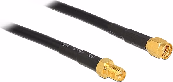 Delock Antenna Cable RP-SMA plug > RP-SMA jack CFD200 3 m low loss