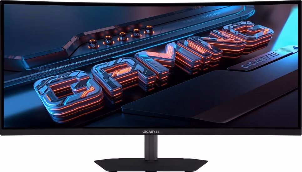 BAZAR - GIGABYTE LCD - 34" Gaming monitor G34WQC2, VA, 21:9, 3440x1440 QHD, 200Hz, 450 cd/m2, 1ms, 2xHDMI, 2xDP - Poškoz