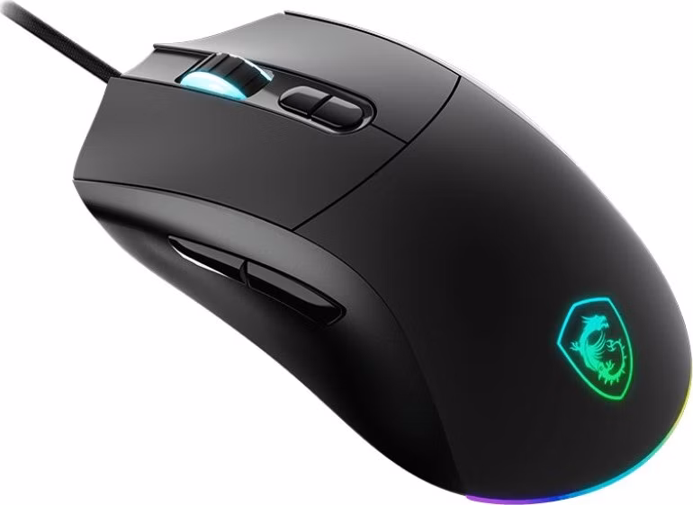 MSI herní myš FORGE GM320/ drátová/ 12.800 dpi/ RGB podsvícení/ 7 tlačítek/ USB