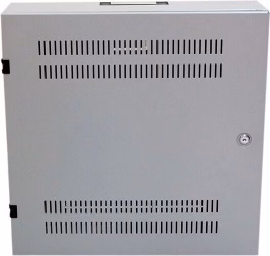 Nástenný vertikálny rack 19" 2U+4U, hĺbka 15 cm, sivý