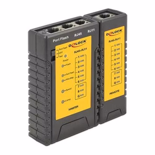 Delock Cable Tester RJ45 / RJ12 + Portfinder