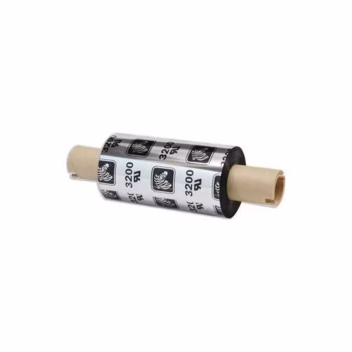 Zebra Wax/Resin Ribbon, 64mmx74m (2.52inx242ft), 3200; High Performance, 12mm (0.5in) core, 12/box