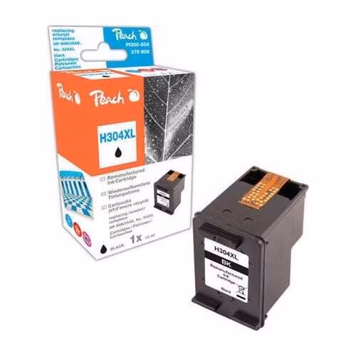 PEACH kompatibilní cartridge HP N9K08AE, No 304XL, black, 11 ml