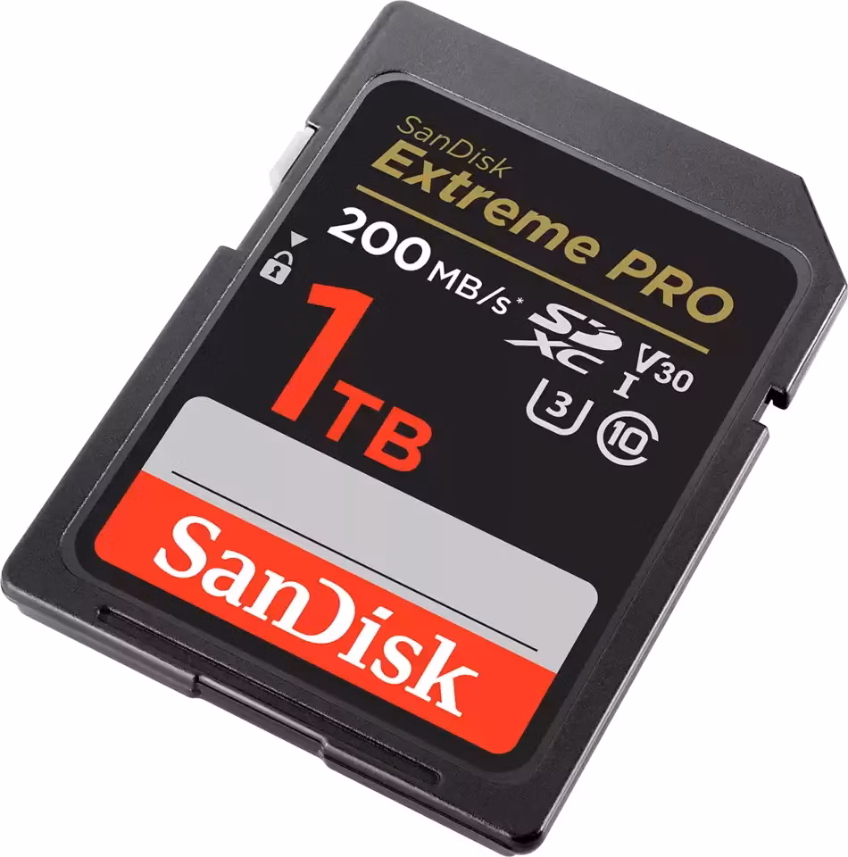 SanDisk Extreme PRO 1TB SDXC / UHS-I, Class 10, U3, V30 / up to 200MB/s &amp; 140MB/s Read/Write / + 2 years RescuePRO