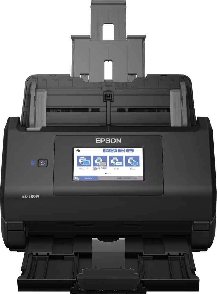 Epson skener WorkForce ES-580W/ Dokumentový/ A4/ 600dpi/ USB3.0/ Wi-Fi/ DADF