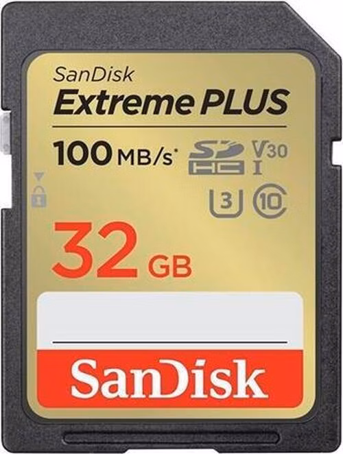SanDisk Extreme PLUS SDHC 32GB 100MB/s V30 UHS-I