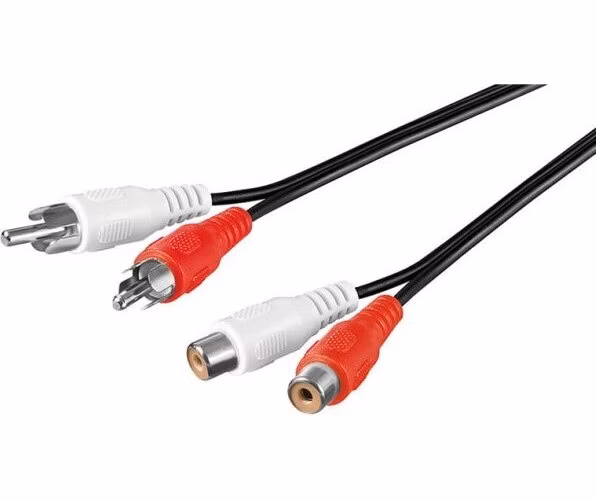 PREMIUMCORD Predlžovací audio kábel 2x Cinch - 2x Cinch (RCA, M/F) 2m