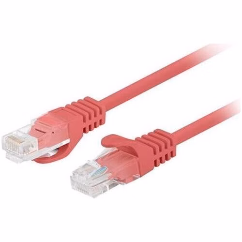LANBERG Patch kabel CAT.5E UTP 0.25M červený Fluke Passed