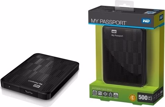 BAZAR - WD My Passport 500GB Ext. 2.5" USB3.0, Black