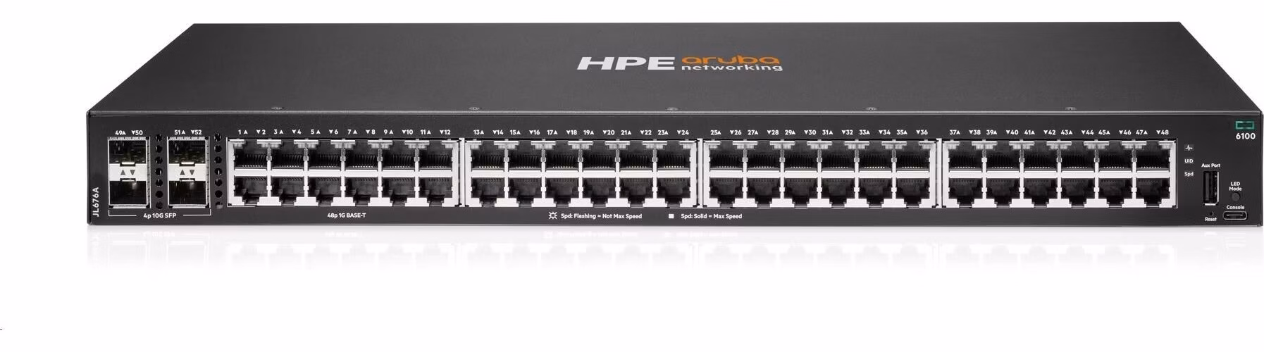 HPE Aruba Networking CX 6100 48G 4SFP+ Switch RENEW JL676AR#ABB