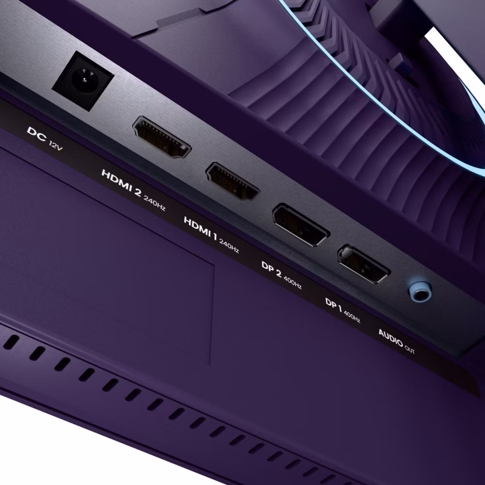 AROZZI NOVA herní monitor 24,5" 25T1K400 Purple/ LED/ IPS/ 1920x1080/ 400Hz/ 1000:1/ 1ms/ 2xHDMI/ 2xDP/ fialový