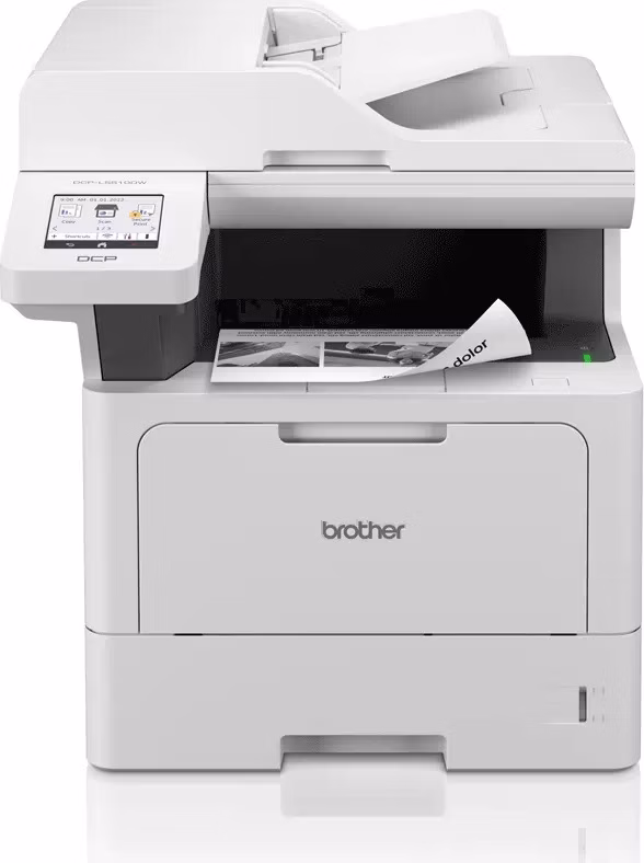 BROTHER multifunkce mono laserová DCP-L5510DW - A4 48ppm 1200x1200 512MB 250listů LAN USB WIFI  DUPLEX ADF50