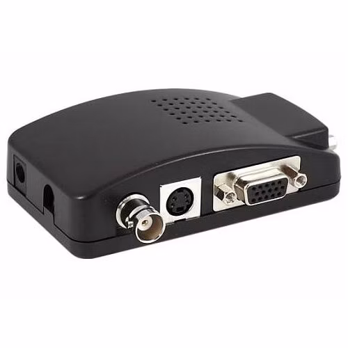 XtendLan Převodník Video PAL na VGA, s možností nastavení jas/kontrast, až 1280x1024, scaler, 5V-19V DC