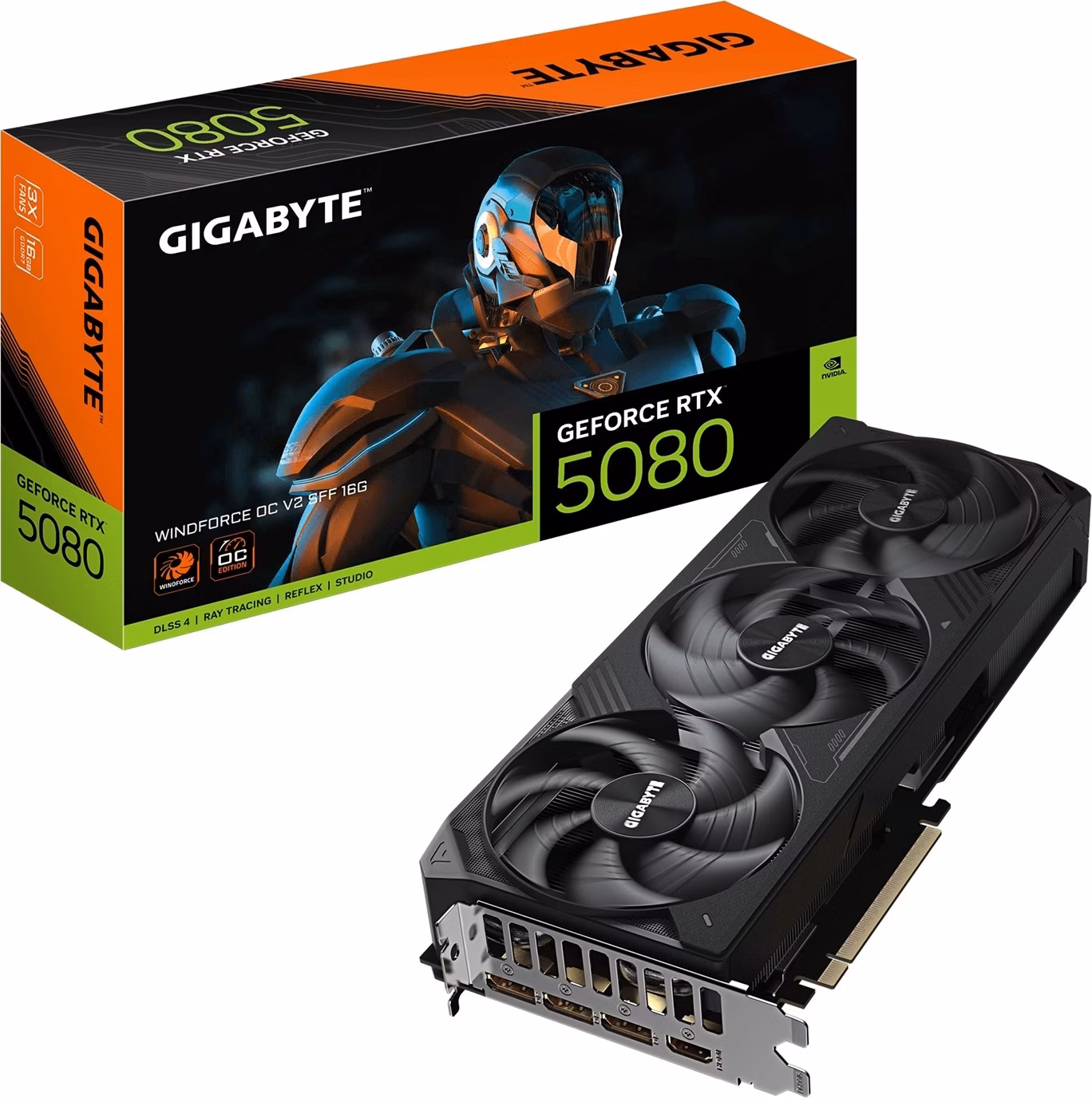 GIGABYTE RTX™ 5080 WINDFORCE OC V2 SFF 16G