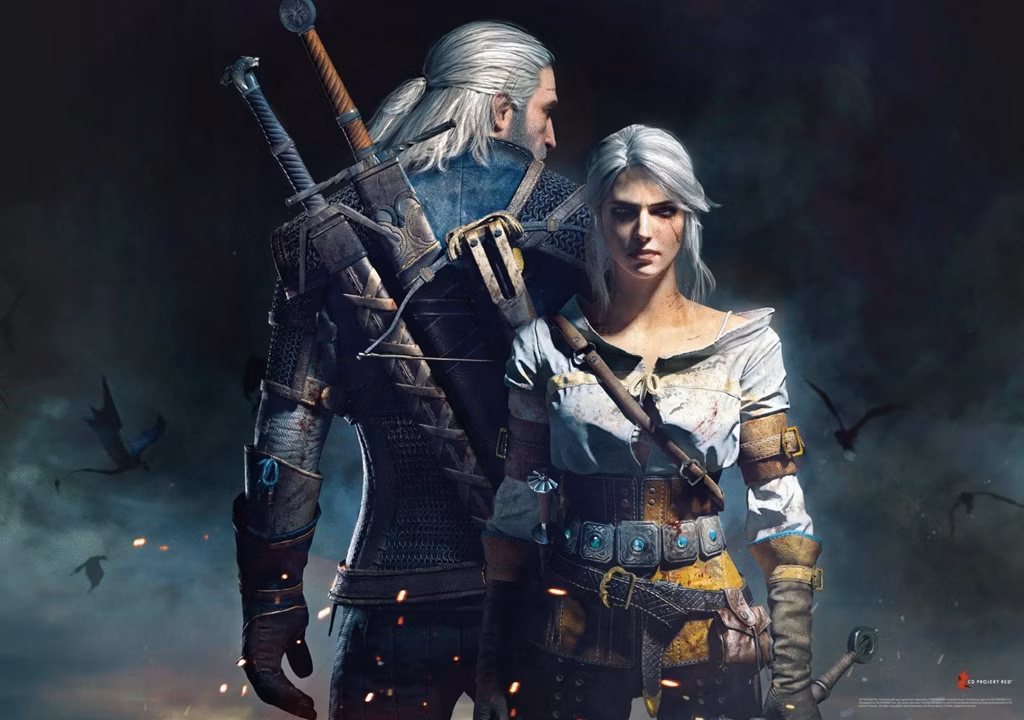 GLO GAMING PUZZLE: THE WITCHER GERALT &amp; CIRI
