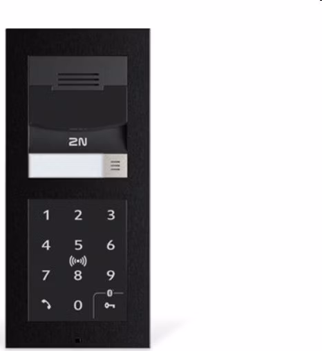 2N® IP Verso 2.0 - Hlavní jednotka s kamerou - černá  (QR  code)